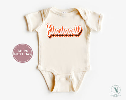 Cincinnati Football Shirt, Retro Cincinnati Football Shirt, Vintage Cincinnati Women Shirt, Cincinnati Toddler Shirt