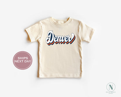 Denver Football Shirt, Retro Denver Football Shirt, Vintage Denver Women Shirt, Denver Toddler Shirt