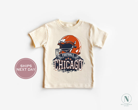 Retro Chicago Football Shirt, Vintage Chicago Football Shirt, Chicago Football Women Shirt, Chicago Football Toddler Shirt