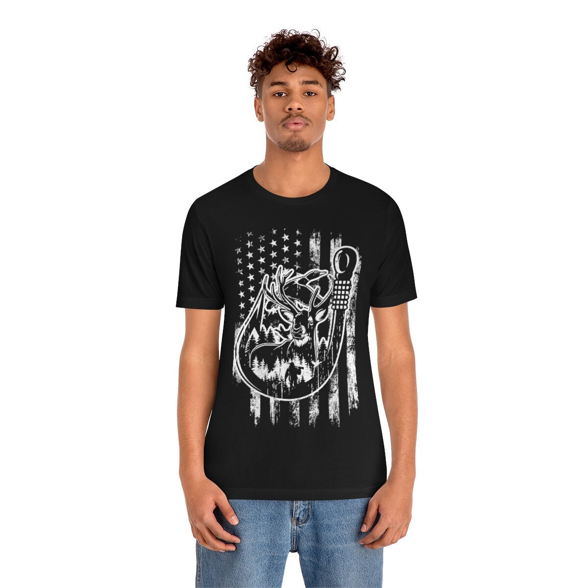 Deer Duck Fish Hunting Shirts | Hunter T-shirt Gift Idea | Antler Short Sleeve | Outdoor Cotton Jersey | Hunter Dad Shirts | Camping Tees