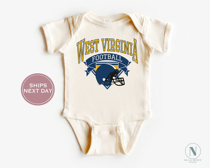 Retro West Virginia Football Shirt, Vintage West Virginia Football Tee, Morgantown West Virginia T-Shirt, College Football Shirt