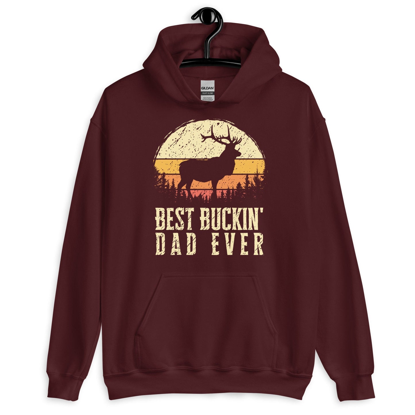 Hunting hoodie, hunting gift for dad, hunting season, deer hunting hoodie, best buckin dad ever