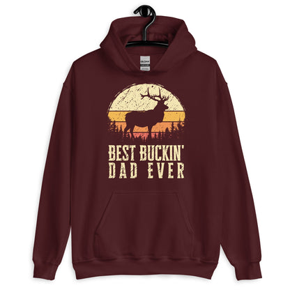 Hunting hoodie, hunting gift for dad, hunting season, deer hunting hoodie, best buckin dad ever