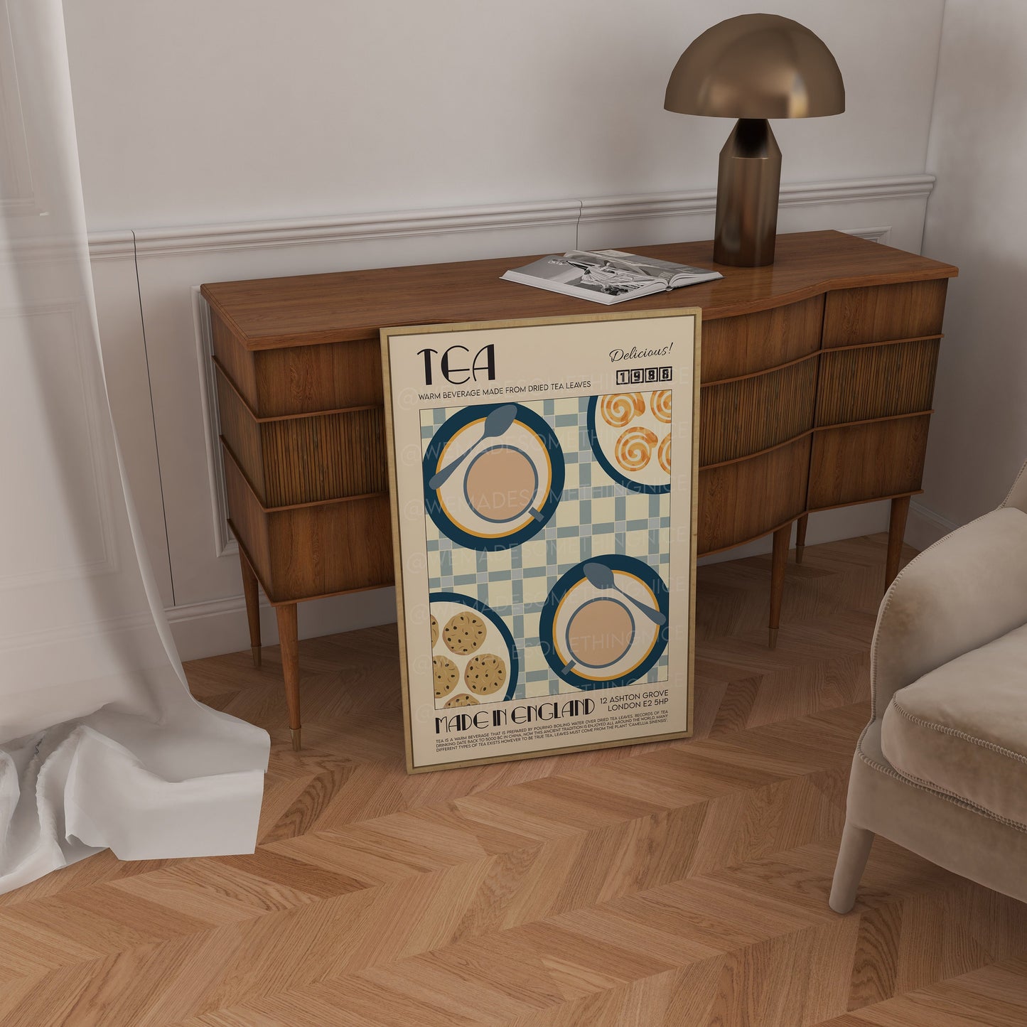 Tea Print, Kitchen Poster, Kitchen Print, Modern Kitchen Decor, Retro Poster, Pop Art, Kitchen Art, Exhibition Poster, Coffee Poster