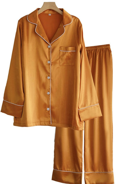 Long Sleeve Satin Pajama's