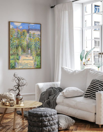 Claude Monet Exhibition Poster, Claude Monet Exhibition print, Monet wall decor, Monet wall art, Minimalist poster, mid century modern