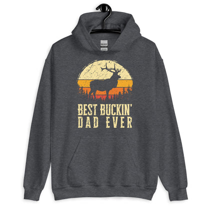 Hunting hoodie, hunting gift for dad, hunting season, deer hunting hoodie, best buckin dad ever