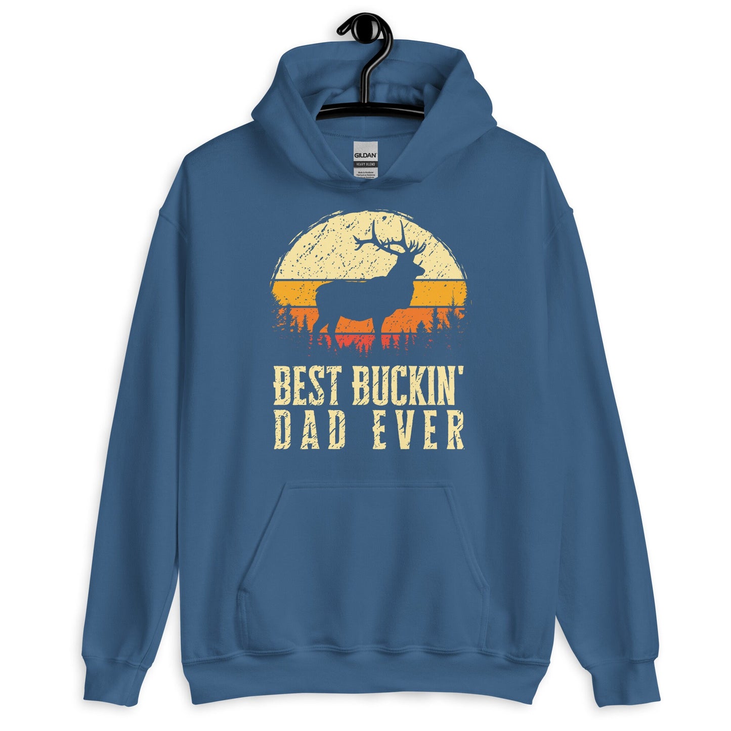 Hunting hoodie, hunting gift for dad, hunting season, deer hunting hoodie, best buckin dad ever