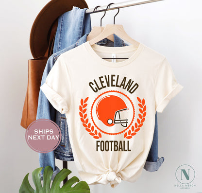 Cleveland Football Shirt, Retro Cleveland Football Shirt, Vintage Cleveland Women Shirt, Cleveland Heart Toddler Shirt