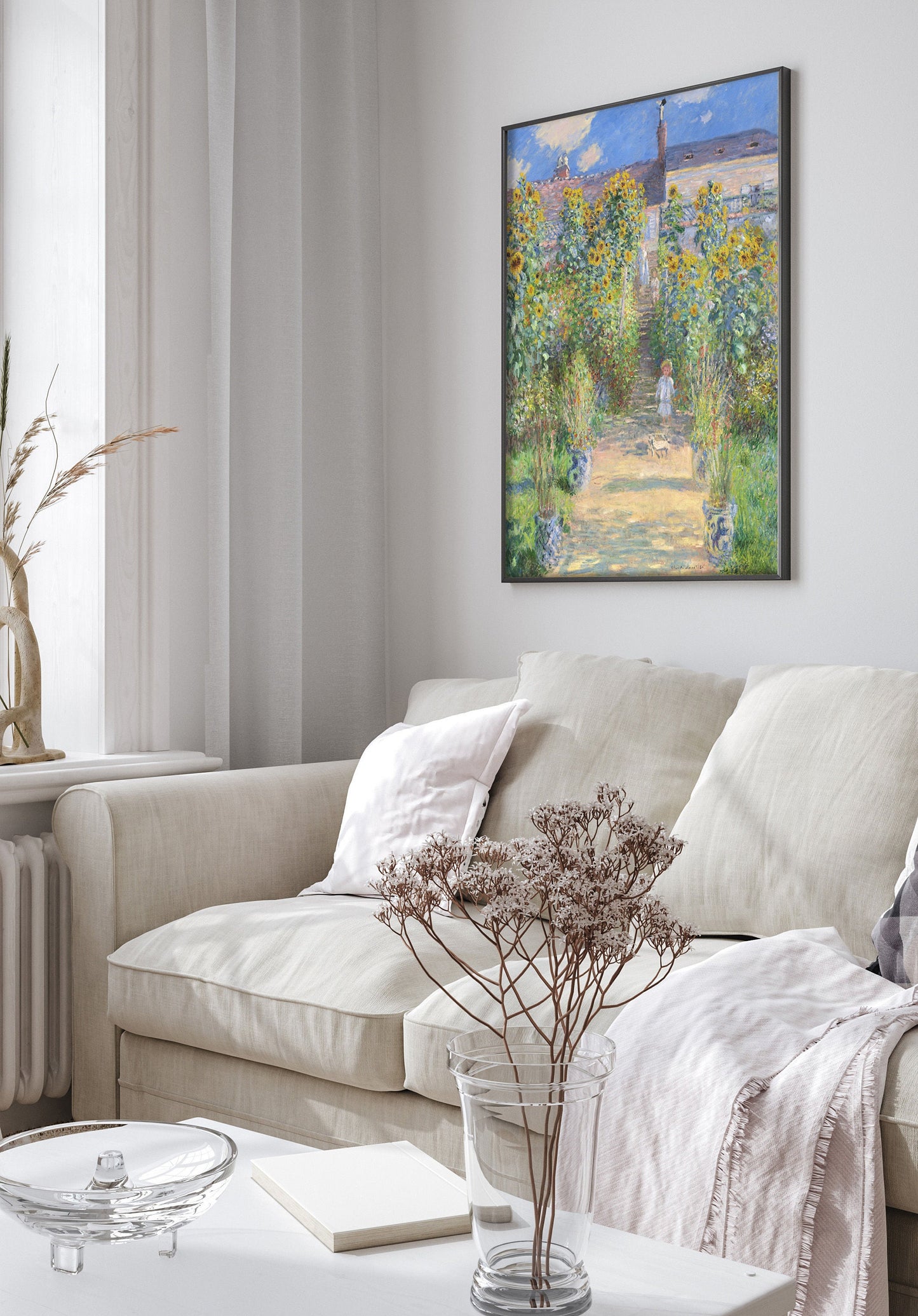 Claude Monet Exhibition Poster, Claude Monet Exhibition print, Monet wall decor, Monet wall art, Minimalist poster, mid century modern