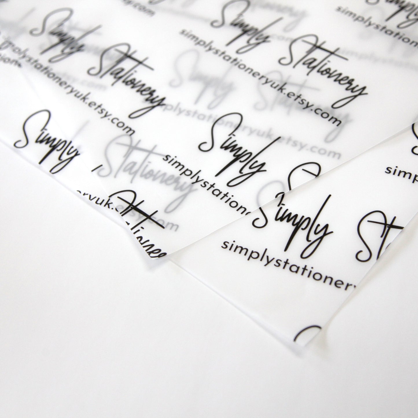 Personalised Vellum Paper, Packing Paper, Branded Packaging, Food safe, Your Logo Paper 112gsm, Small Business, Tissue paper, Recyclable Eco