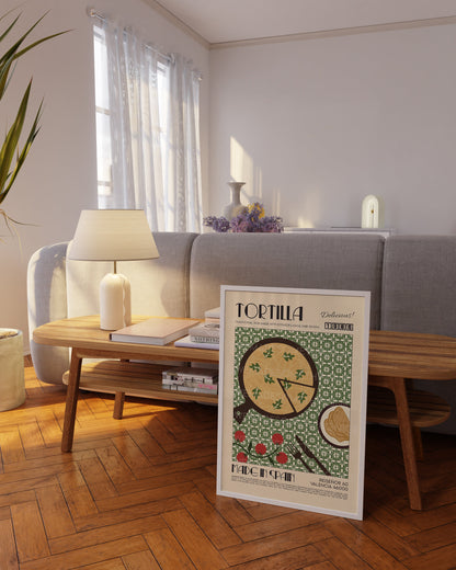 Tortilla Print, Kitchen Art, Kitchen Poster, Kitchen Print, Food Art, Food Poster, Food Print, Spain Poster