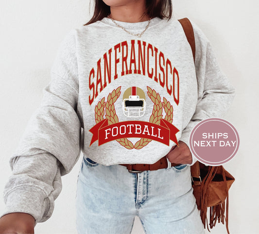 San Francisco Football Sweatshirt, Vintage San Francisco Crewneck, Retro San Francisco Sweatshirt, San Francisco Toddler Crewneck