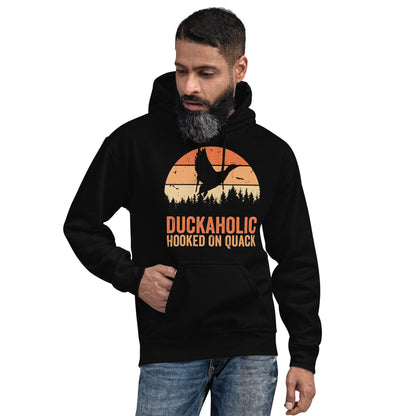 Duckaholic Hoodie, duck hunting hoodie, hunting lover gift, funny duck hunting gifts, gift for husband, duck hunting gifts for men