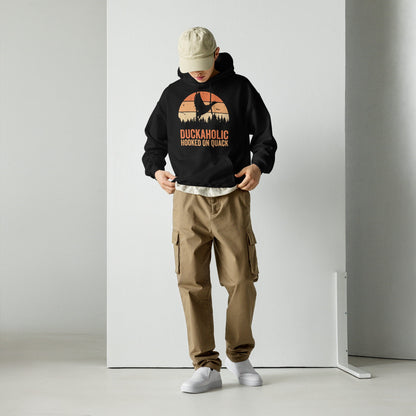 Duckaholic Hoodie, duck hunting hoodie, hunting lover gift, funny duck hunting gifts, gift for husband, duck hunting gifts for men