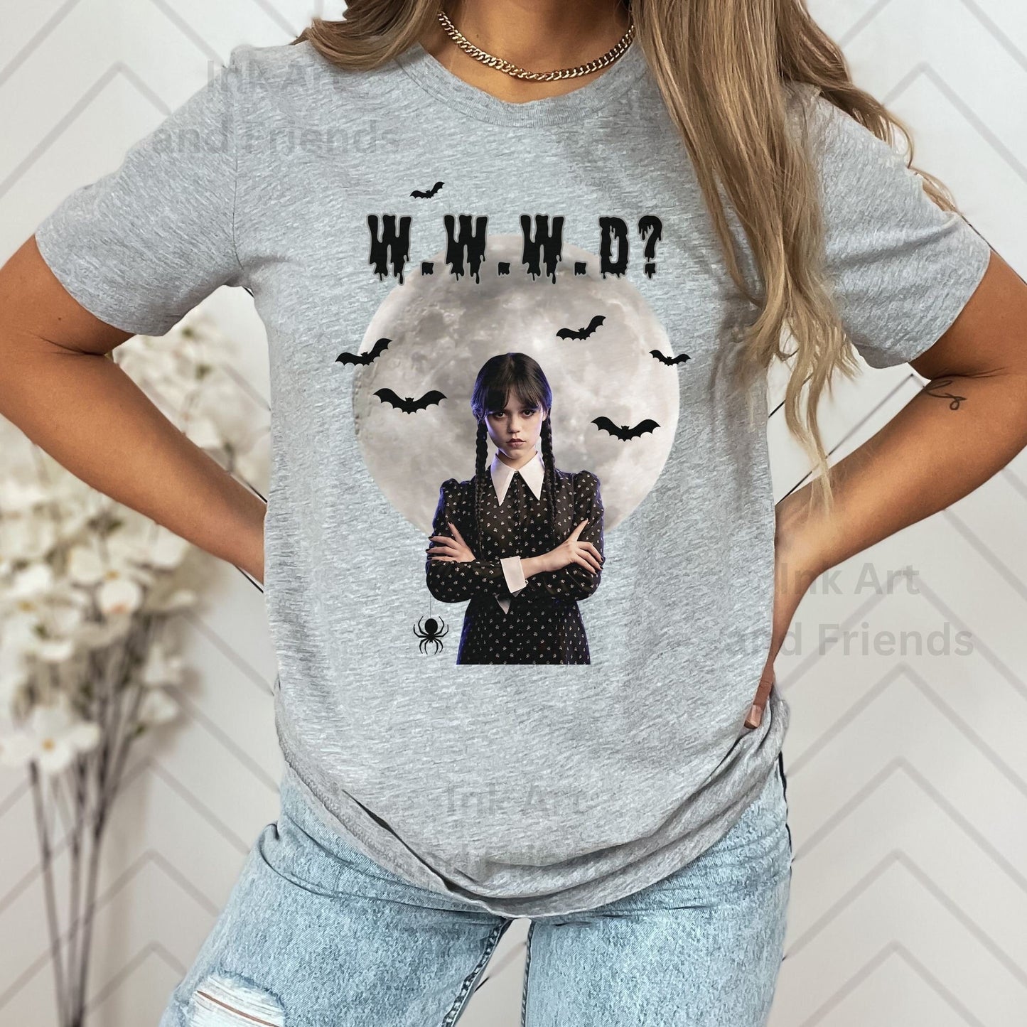 What Would Wednesday Do Shirt WWWD? Wednesday TV Show Nevermore Academy Wednesday Ophelia Hall I Am Smiling I'm Not Perky We Wear Black