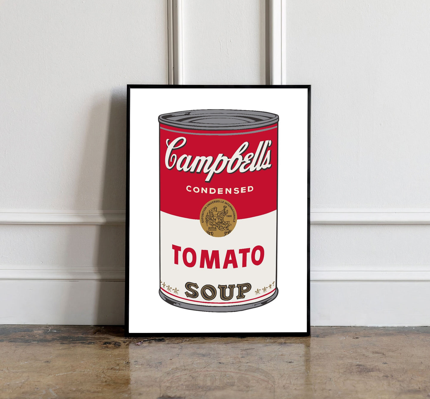 Andy Warhol Tomato Soup pop art poster, Andy Warhol Tomato Soup Print, Campbell Soup Poster, Kitchen wall decor, Warhol wall decor