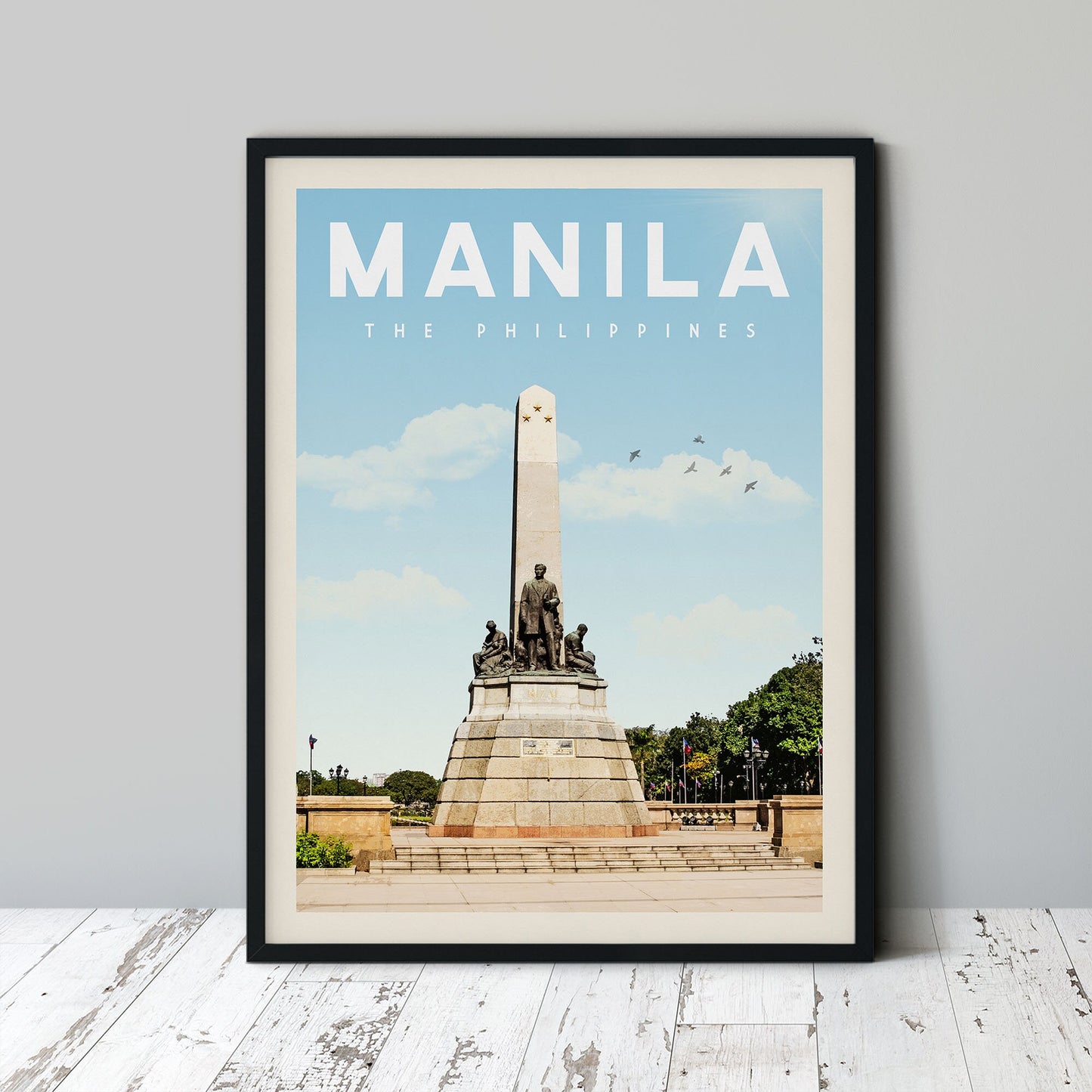 Manila Travel Poster, Manila Wall Art, Manila Philippines Print, Manila Home Decor, Manila Print, Manila Painting, Manila Map
