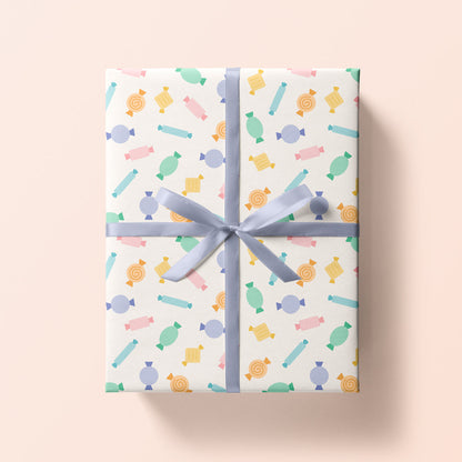 Sweetie Wrapping Paper Sheet 70x50cm - Sweets Gift Wrap - Candy Wrapping Paper - Summer Desserts Wrapping - Birthday, Celebration
