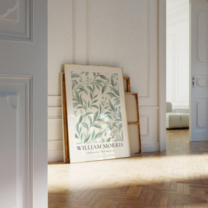 William Morris Poster | William Morris Print | Mid Century Modern Art  | Aesthetic Room Decor Flower Market Poster | Sage Green Wall Art
