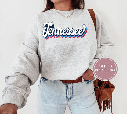 Tennessee Football Sweatshirt, Vintage Tennessee Crewneck, Retro Tennessee Sweatshirt, Tennessee Varsity Sweatshirt, Tennessee Longsleeve