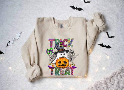 Halloween Trick or Treat Shirt, Halloween Trick-Or-Treat, Halloween Trick-or-Treat Shirt, Funny Halloween Shirt, Toddler Halloween Shirt