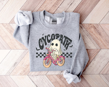 Cycopath Sweatshirt, Retro Halloween Sweatshirt, Cute Halloween Shirt, Spooky Season Shirt, Funny Halloween, Trendy Halloween Shirt, Ghost