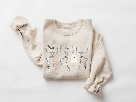 Dancing Skeleton Hoodie, Halloween Sweatshirt, Halloween Skeleton, Skeleton, Dancing, Halloween, Dancing Skeleton, Funny Skeleton Hoodie