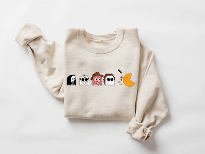 Funny Halloween Sweatshirt, Skeleton Sweatshirt, Skeleton crewneck, Halloween Crewneck, Pumpkin Sweatshirt, Fall Sweatshirt, Gift For Her
