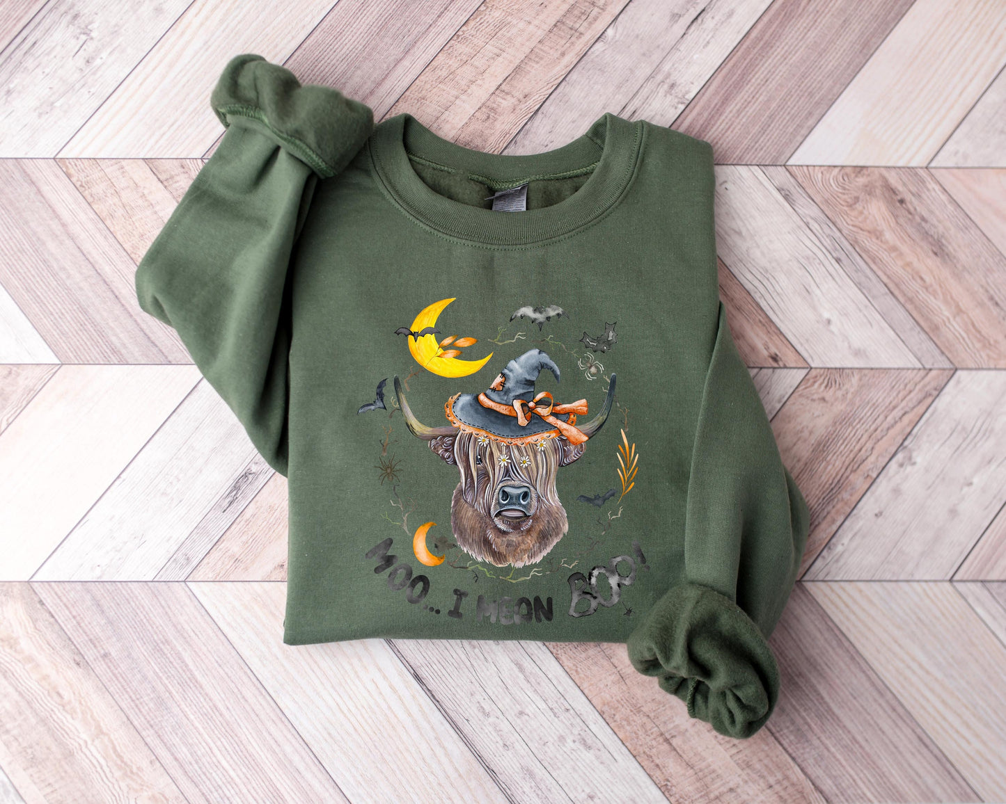Boo Ghost Cow Halloween Sweatshirt, Moo I Mean Boo Sweatshirt, Funny Cow Sweatshirt, Funny Halloween Gifts, Halloween Shirt, Halloween sweat