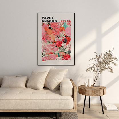 Yayoi Kusama Poster - Abstract Yayoi Kusama Print as Japanese Wall Art - Yayoi Kusama Inspired Japanese Gallery Wall Art - Home Wall Decor