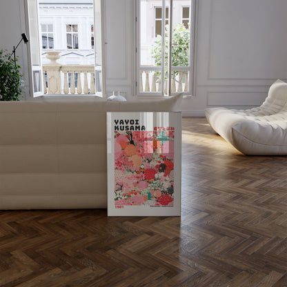 Yayoi Kusama Poster - Abstract Yayoi Kusama Print as Japanese Wall Art - Yayoi Kusama Inspired Japanese Gallery Wall Art - Home Wall Decor