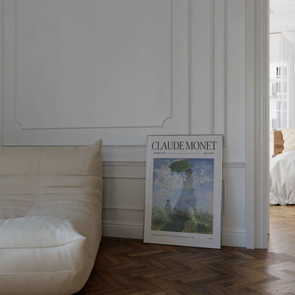 Claude Monet Poster - Mid Century Modern Wall Art for Aesthetic Room Decor | Monet Print as Best Friend Gift | Monet Exhibition Poster
