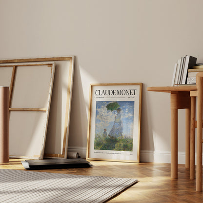 Claude Monet Poster - Mid Century Modern Wall Art for Aesthetic Room Decor | Monet Print as Best Friend Gift | Monet Exhibition Poster