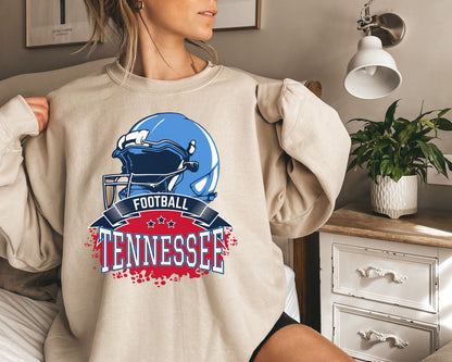 Tennessee Football Sweatshirt, Vintage Tennessee Crewneck, Retro Tennessee Sweatshirt, Tennessee Varsity Sweatshirt, Tennessee Longsleeve