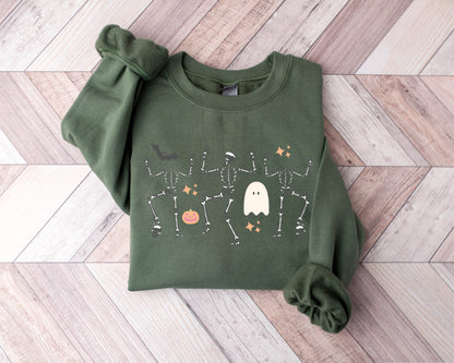 Dancing Skeleton Hoodie, Halloween Sweatshirt, Halloween Skeleton, Skeleton, Dancing, Halloween, Dancing Skeleton, Funny Skeleton Hoodie