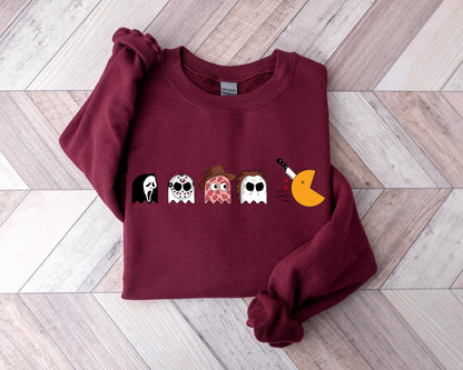 Funny Halloween Sweatshirt, Skeleton Sweatshirt, Skeleton crewneck, Halloween Crewneck, Pumpkin Sweatshirt, Fall Sweatshirt, Gift For Her