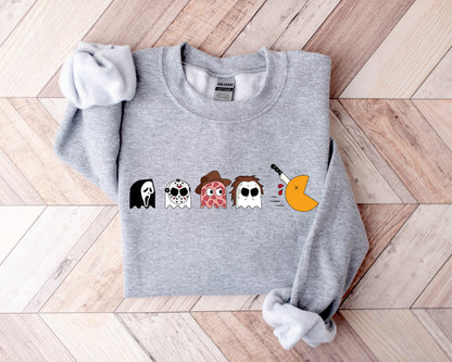 Funny Halloween Sweatshirt, Skeleton Sweatshirt, Skeleton crewneck, Halloween Crewneck, Pumpkin Sweatshirt, Fall Sweatshirt, Gift For Her