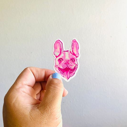 French Bulldog | Vinyl Sticker Decal | Waterproof  Weatherproof | Cute Dog Stickers