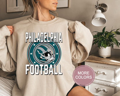 Philadelphia Football Sweatshirt, Vintage Philadelphia Crewneck, Retro Philadelphia Sweatshirt, Philadelphia Toddler Crewneck