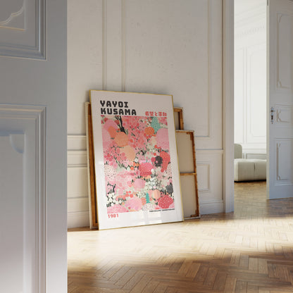 Yayoi Kusama Poster - Abstract Yayoi Kusama Print as Japanese Wall Art - Yayoi Kusama Inspired Japanese Gallery Wall Art - Home Wall Decor