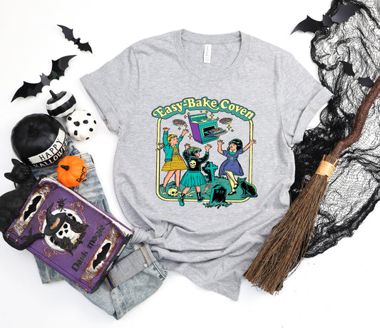 Easy Bake Coven 90s Horror Movie Fan Sweatshirt,  Halloween Hoodie, Scary Halloween Crewneck, Witchy Vibes Hoodie, Spooky Season Gift