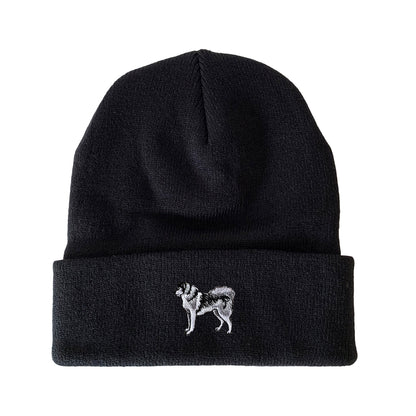 Siberian Husky Embroidered Beanie Dog Beanie Winter Beanie