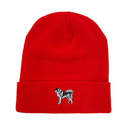 Siberian Husky Embroidered Beanie Dog Beanie Winter Beanie