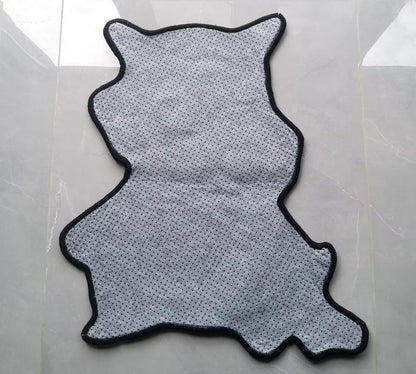 Cubone Rug,Osselait Tragosso Knitting Handmade Non-slip Area Rug Home Decor