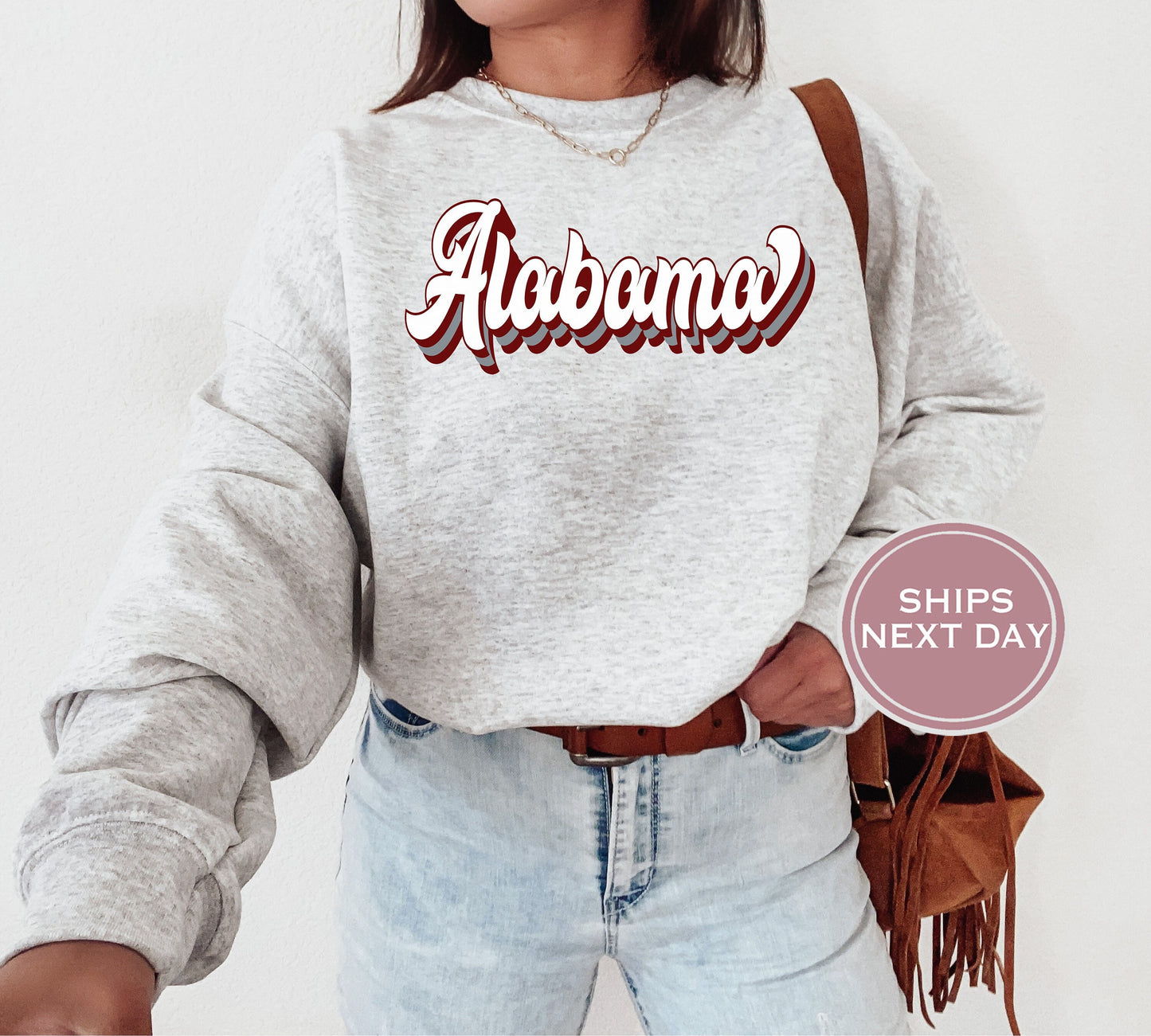 Alabama Football Sweatshirt, Vintage Alabama Crewneck, Retro Alabama Sweatshirt, Alabama Varsity Sweatshirt, Alabama Long Sleeve