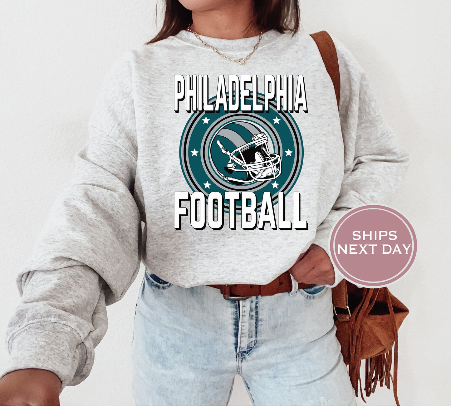 Philadelphia Football Sweatshirt, Vintage Philadelphia Crewneck, Retro Philadelphia Sweatshirt, Philadelphia Toddler Crewneck