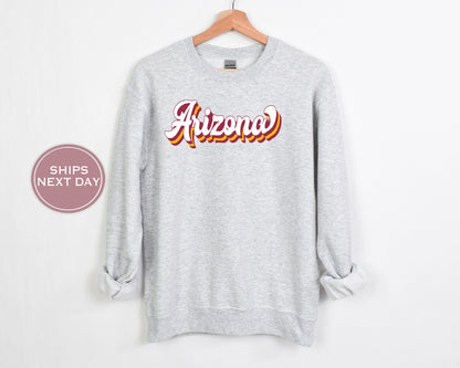 Arizona Football Sweatshirt, Vintage Arizona Crewneck, Retro Arizona Sweatshirt, Arizona Varsity Sweatshirt, Arizona Long Sleeve, Football
