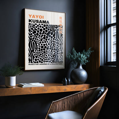 Yayoi Kusama Print - Abstract Yayoi Kusama Poster as Japanese Wall Art - Yayoi Kusama Inspired Japanese Gallery Wall Art - Home Wall Decor