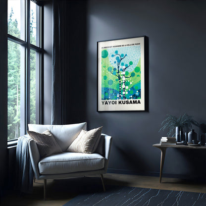 Yayoi Kusama Print - Abstract Yayoi Kusama Poster as Japanese Wall Art - Yayoi Kusama Inspired Japanese Gallery Wall Art - Home Wall Decor